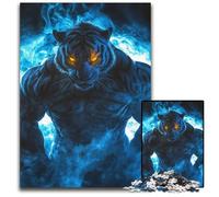1000 Pieces Puzzle Gifts Fierce And Mystical TigerPuzzles for Adults Intricate Design for Teenagers DIY Decor And BrainBoosting Fun 1000 PCS(75x50cm)