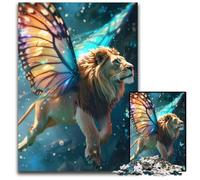 1000 Pieces Puzzle Gifts Flying Lion With WingsImpossible Jigsaw Puzzles for Adults for Family And Friends Suitable for Ages 14 1000 PCS(38x26cm)
