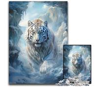 1000 Pieces Puzzle Gifts Frozen Tiger in Ice World Puzzles for Adults Intricate Design for Teenagers DIY Decor And BrainBoosting Fun 1000 PCS(38x26cm)