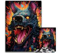 1000 Pieces Puzzle Gifts Future Colorful Psychedelic Doberman Wooden Jigsaw Puzzles for Adults Family Activity Brain Teaser Home Decor 1000 PCS(75x50cm)