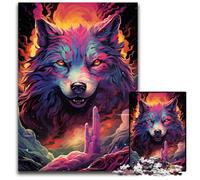 1000 Pieces Puzzle Gifts Future Colorful Psychedelic Dog Challenging Puzzles Perfect Home Or Office Decor Ideal 1000 PCS(38x26cm)