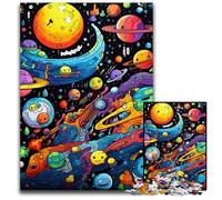 1000 Pieces Puzzle Gifts Galaxy Planet Puzzles for Adults Relax & Challenge, Colorful Home Decor Art, for Friends 50x75CM/19.68x29.52inch