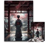 1000 Pieces Puzzle Gifts Geisha in Kominka Puzzles for Adults Relax & Challenge, Colorful Home Decor Art, for Friends 50x75CM/19.68x29.52inch