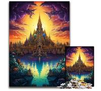 1000 Pieces Puzzle Gifts Grand Palace of Thailand Wooden Jigsaw Puzzles for Adults Family Activity Brain Teaser Home Decor 1000 PCS(75x50cm)