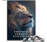 1000 Pieces Puzzle Gifts Greatness Motivation 1000 Pieces Puzzle Gifts Adult & Family Activity, DIY Home Decor Gift (Size 26x38cm)