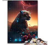 1000 Pieces Puzzle Gifts Jaguar on Mars Challenging Puzzles Ideal for Lover, Perfect Christmas, New Year, Valentine's Gift size 38x26cm