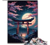 1000 Pieces Puzzle Gifts Japanese Torii Gate Jigsaw Puzzles for Adults Family Interaction & Brain Challenge, Family Activity Challenge (Size 26x38cm)