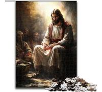 1000 Pieces Puzzle Gifts Jesus Jigsaw Puzzles 26X38CM Ideal for Lover, Perfect Christmas, New Year, Valentine's Gift