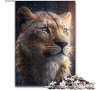 1000 Pieces Puzzle Gifts Liger in The Rain cardboard Jigsaw size 26x38cm Brain Teaser Game, Interactive Family Game, Suitable for Ages 14+
