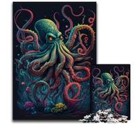 1000 Pieces Puzzle Gifts Majestic Octopus Impossible Jigsaw Puzzles for Adults for Family And Friends Suitable for Ages 14 1000 PCS(38x26cm)