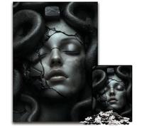 1000 Pieces Puzzle Gifts Medusa Digital Art Jigsaw Puzzles for Adults for Teenagers Family Fun DIY Brain Teaser Game Gift 1000 PCS(38x26cm)