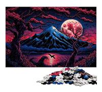 1000 Pieces Puzzle Gifts Mount Fuji Puzzles for Adults Relax & Challenge, Colorful Home Decor Art, for Friends 50x75CM/19.68x29.52inch
