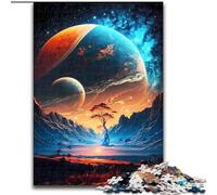 1000 Pieces Puzzle Gifts New Earth Universe Cosmos Jigsaw Puzzles for Adults size 26x38cm Perfect for Teenagers & Collectors, Ideal Home Decor & Travel Gift