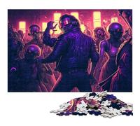 1000 Pieces Puzzle Gifts Night City Puzzles for Adults Relax & Challenge, Colorful Home Decor Art, for Friends 26X38CM/10.23x14.96inch