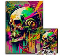 1000 Pieces Puzzle Gifts Painting Skeletons Difficult Puzzles for Adults Brain Teaser, Adult Game, Family Interactive Activity 26X38CM/10.23x14.96inch