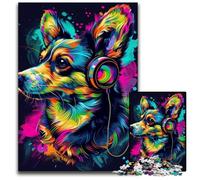 1000 Pieces Puzzle Gifts Pembroke Welsh Corgi Dog cardboard Jigsaw Puzzles for Adults Interactive Family Game, DIY Home Decor, Brain Teaser Gift 26X38CM/10.23x14.96inch