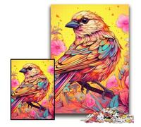 1000 Pieces Puzzle Gifts Pink Sparrow cardboard Jigsaw Puzzles 26x38 cm Interactive Family Game, DIY Home Decor Brain Challenge Gift