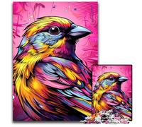 1000 Pieces Puzzle Gifts Pink Sparrow Puzzles for Adults Relax & Challenge, Colorful Home Decor Art, for Friends 50x75CM/19.68x29.52inch