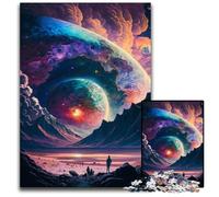 1000 Pieces Puzzle Gifts Planet Explosion cardboard Jigsaw Puzzles for Adults Interactive Family Game, DIY Home Decor, Brain Teaser Gift 26X38CM/10.23x14.96inch