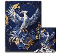1000 Pieces Puzzle Gifts Porcelain Phoenix Reborn Puzzles for Adults Intricate Design for Teenagers DIY Decor And BrainBoosting Fun 1000 PCS(75x50cm)