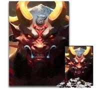 1000 Pieces Puzzle Gifts Red Demon Jigsaw Puzzles for Adults for Teenagers Family Fun DIY Brain Teaser Game Gift 1000 PCS(38x26cm)