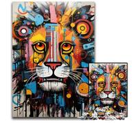 1000 Pieces Puzzle Gifts Roaring Lion Elegance Puzzles for Adults Brain Teaser Game for Teenagers Perfect 1000 PCS(75x50cm)