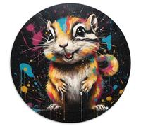 1000 Pieces Puzzle Gifts Squirrel Jigsaw Puzzles for Adults Colorful Home Decor & Interactive Family Game, 1000pcs (67.5x67.5cm)