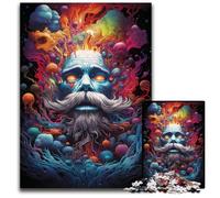 1000 Pieces Puzzle Gifts The Colorful Psychedelia of The Mysterious Old ManPaper Puzzles for Teenagers & Family Fun - DIY Brain Teaser Game Gift 1000 PCS(38x26cm)
