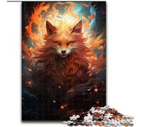 1000 Pieces Puzzle Gifts The Mysterious Fox Impossible Jigsaw Puzzles for Adults for Teenagers, Couples, And Friends for Birthdays, Christmas size 50x75cm