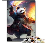 1000 Pieces Puzzle Gifts The Panda Pyro Jigsaw Puzzles for Adults 1000 Idea, Humorous Artwork, Detailed Artwork (Size 26x38cm)