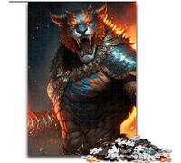 1000 Pieces Puzzle Gifts Tiger Barbarian Warriors Jigsaw Puzzles Perfect for Teenagers & Family Fun, for Birthdays (Size 26x38cm)