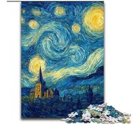 1000 Pieces Puzzle Gifts Van Gogh Night Sky cardboard Jigsaw Puzzles for Adults 26X38CM Ideal for Lover, Perfect Christmas, New Year, Valentine's Gift