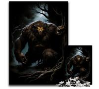 1000 Pieces Puzzle Gifts Werewolf in The Woods Puzzles for Adults Challenging Brain TeaserRelaxing Toy for Teenagers 1000 PCS(75x50cm)