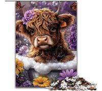 1000 Pieces Puzzle Gifts Yak Taking A Bath Impossible Jigsaw Puzzles for Adults Ideal DIY Decor & Brain Teaser Gift (size50x75cm)