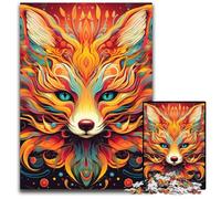 1000 Pieces Puzzle Gifts Yellow Fox Difficult Puzzles for Adults for Birthdays And Holidays 26X38CM/10.23x14.96inch