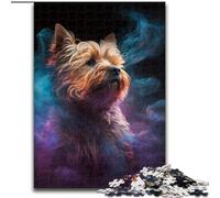 1000 Pieces Puzzle Gifts Yorkshire Terrier Nebula 1000 Piece Jigsaw Puzzles for Adults Ideal for Home & Office Decor, for Birthday (Szie 26x38 cm)