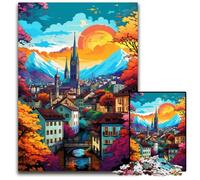 1000 Pieces Puzzle Gifts Zurich_Old_Town Challenging Puzzles Perfect Home Or Office Decor Ideal 1000 PCS(38x26cm)