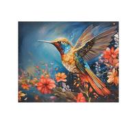 1000 Pieces Puzzle - Hummingbird And Flowers Puzzle. Unique Gift For Bird Lovers. Relaxing For One. Tech-Free Fun Activity. Great Jigsaw For Hospital Patients