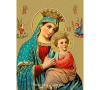 1000 Pieces Puzzle - The Madonna Painting - Stress Relief Games For Family - Adults Challenge Toys - Wall Decor Gifts Zx105Ap
