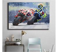 1000 Pieces Puzzle Toy Assembly Picture Valentino Rossi (Valentino Rossi) Motorcycle Work Adults Children;s Games Learning Toy 26x38cm