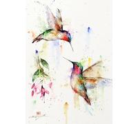 1000 Pieces Puzzles - Animal Hummingbirds Posters - Colorful Abstract Jigsaw - Memory Games For Adults - Family Educational Toys Ja273Zp