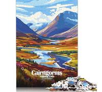 1000 Pieces Puzzles Cairngorms National Park, Scotland Jigsaw Puzzles for Adults Woodenboard Puzzles Home Decoration Puzzle Toys 1000pcs (75x50cm)