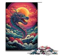 1000 Pieces Puzzles Chinese Dragon Jigsaw Puzzles for Adults Wood Jigsaw Educational Game 75x50cm