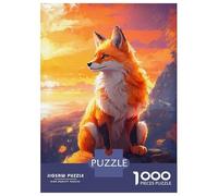 1000 Pieces Puzzles for Adults A Fox Enjoying The View Adult Puzzles Brain Teaser Game Enhance Memory Unique Gifts for Birthday And Christmas 52x38cm/1000pcs