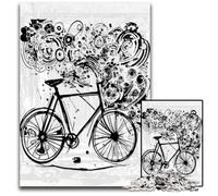 1000 Pieces Puzzles for Adults Abstract Bike Jigsaw Puzzles Fun at Home Activities Birthday Present Travel Gifts 1000 PCS(38x26cm)