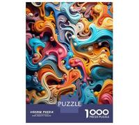 1000 Pieces Puzzles for Adults Abstract Colorful Artwork Jigsaw for Adults Family Games Difficult Challenge Unique Gifts for Birthday And Christmas 70x50cm/1000pcs