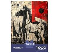 1000 Pieces Puzzles for Adults Abstract Horse Contemporary Expressionist Reimagining Jigsaws for Adults Relax Games Enhance Memory Unique Gifts for Birthday And Christmas 38x26cm/1000pcs