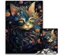 1000 Pieces Puzzles for Adults Abstract Kintsugi Cat Puzzles for Adults for TeenagersTeens Ideal BirthdayHoliday Gift 1000 PCS(75x50cm)