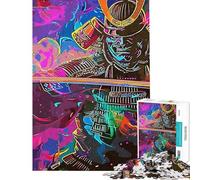 1000 Pieces Puzzles for Adults Abstract Samurai Puzzle for Adults Toy Wall Decor Analysis And Logic Unique Gifts for Birthday And Christmas (38x26cm)