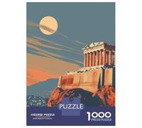 1000 Pieces Puzzles for Adults Acropolis Greece Jigsaw for Adults Anti-Stress Toys Difficult Hard Difficult And Challenge 52x38cm/1000pcs